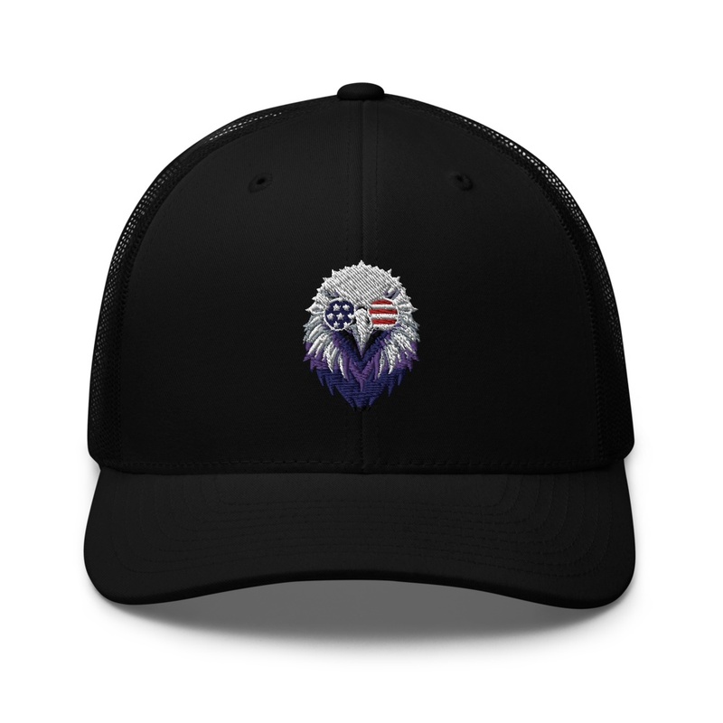 Eagle Art with American Flag Sunglasses