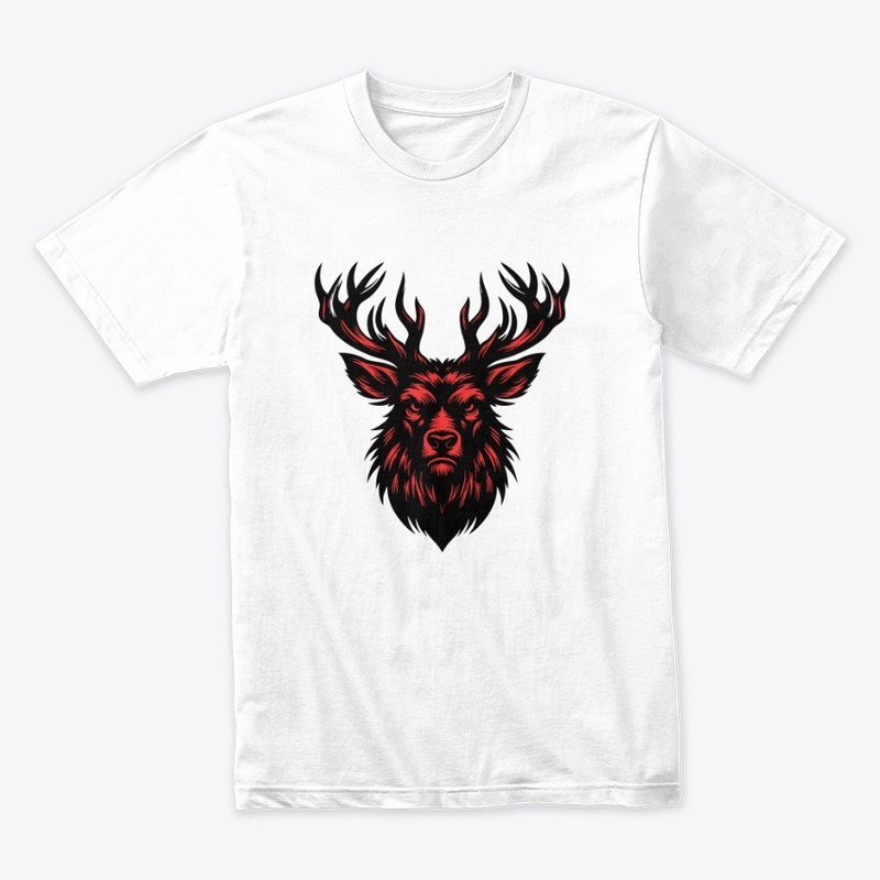 Powerful Angry Deer Artwork