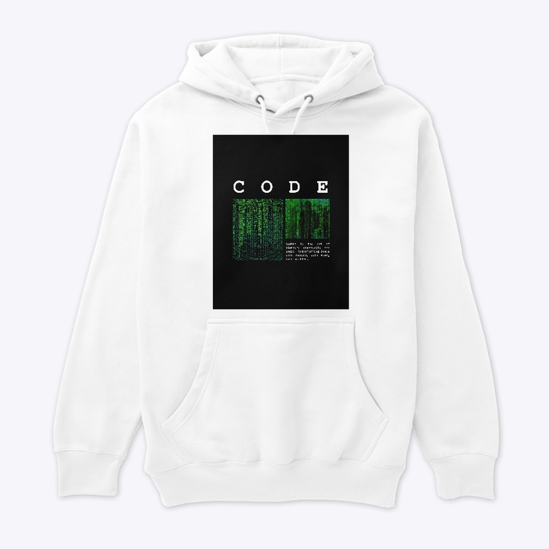 Round Neck- coding Print 