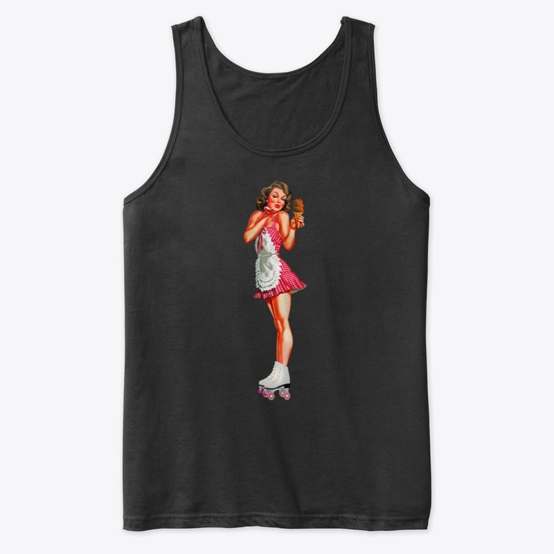Girl with ice-cream top