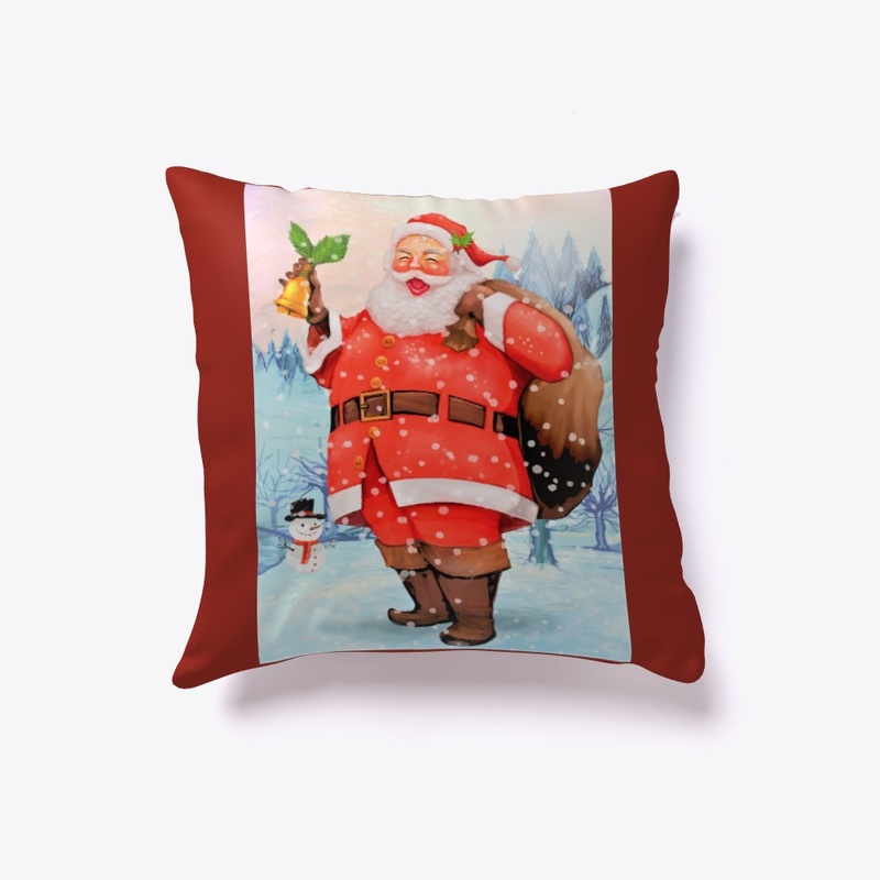 Vintage Santa with bell.