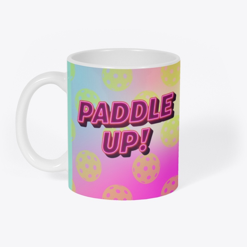 Neon Typography Paddle Up