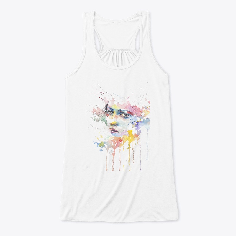 Watercolor Art printed Tshirt