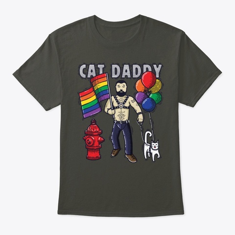 Cat Daddy: Pride Smoke Gray Camiseta Front