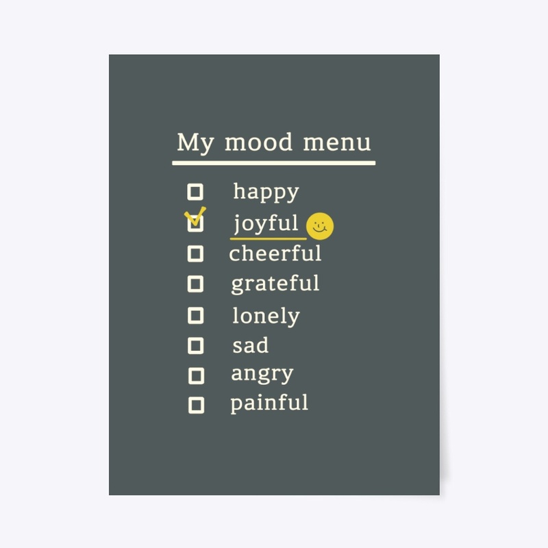 My mood menu(joyful)