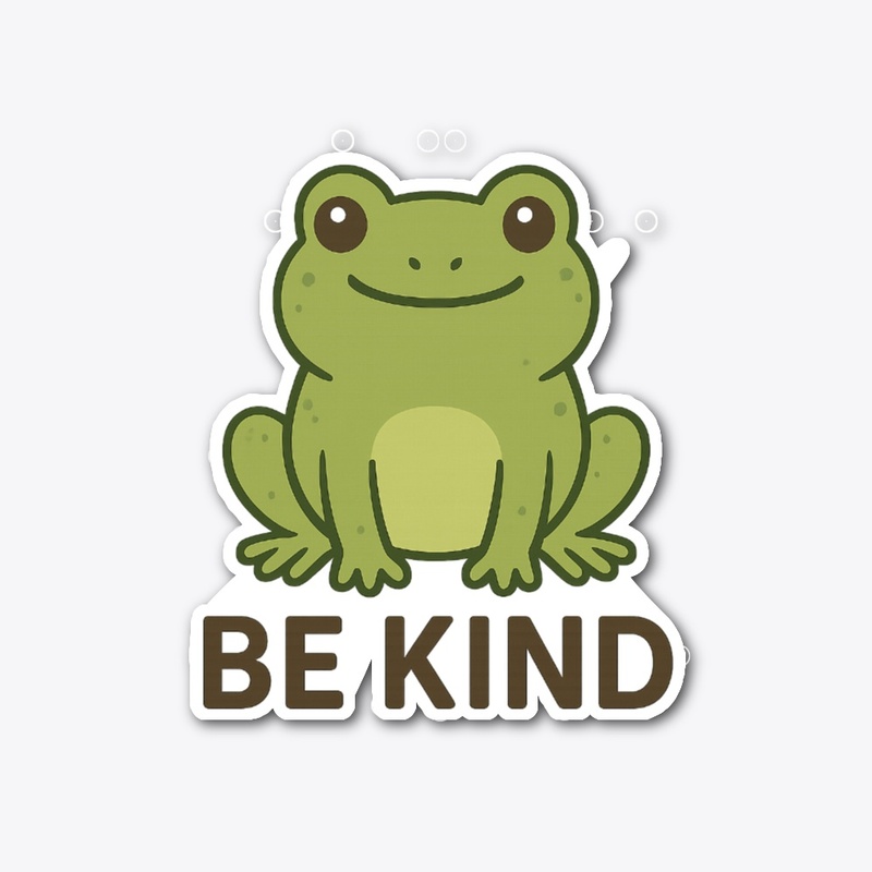 Be Kind – Minimal Frog Illustration Tee