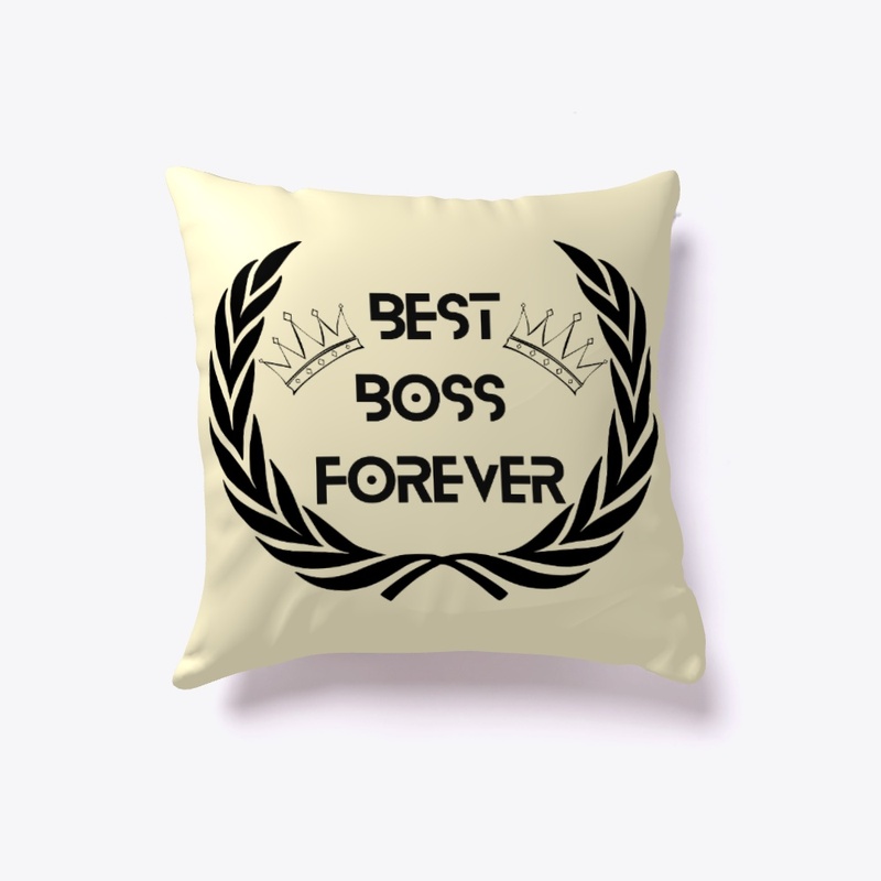 Cute “BEST BOSS FOREVER" Pillow.