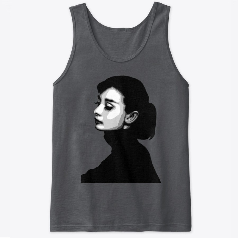 Aubrey Hepburn Black and White Portrait