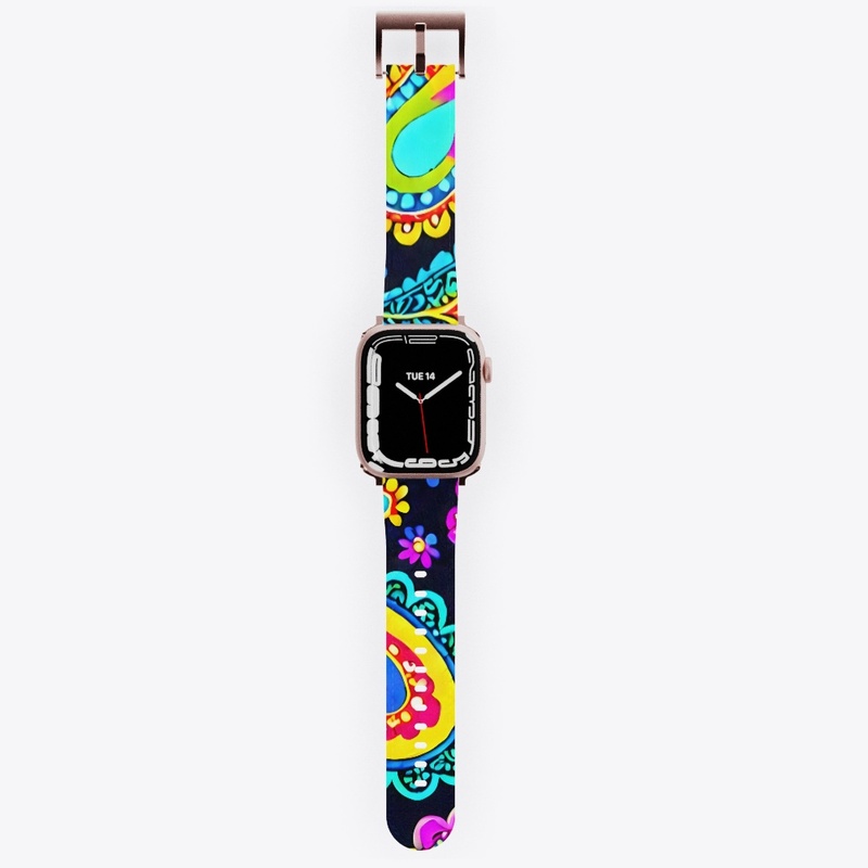 Neon Paisley All-Over Print
