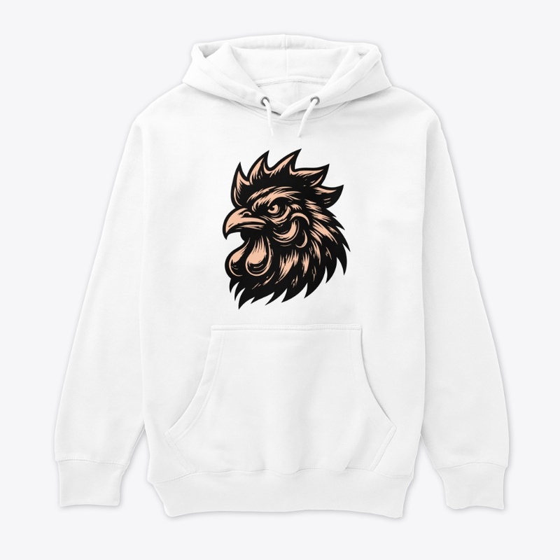 Bold Angry Chicken Illustration