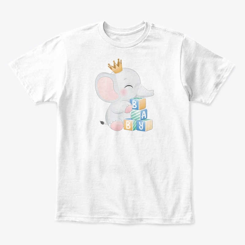 cute doodle elephant baby