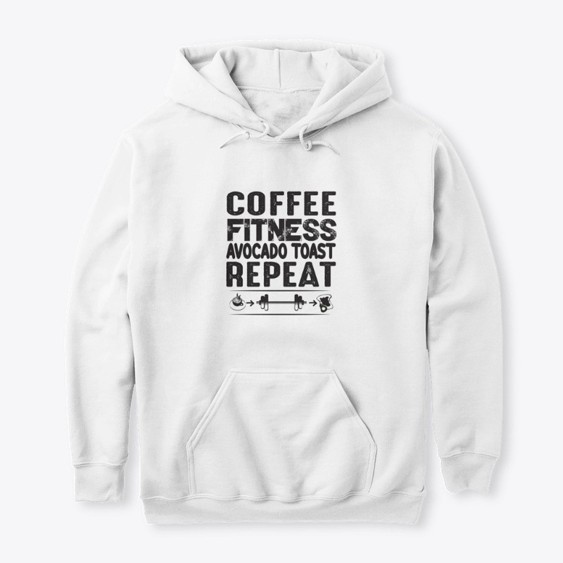 Coffee Fitness Avocado Toast Repeat Gift