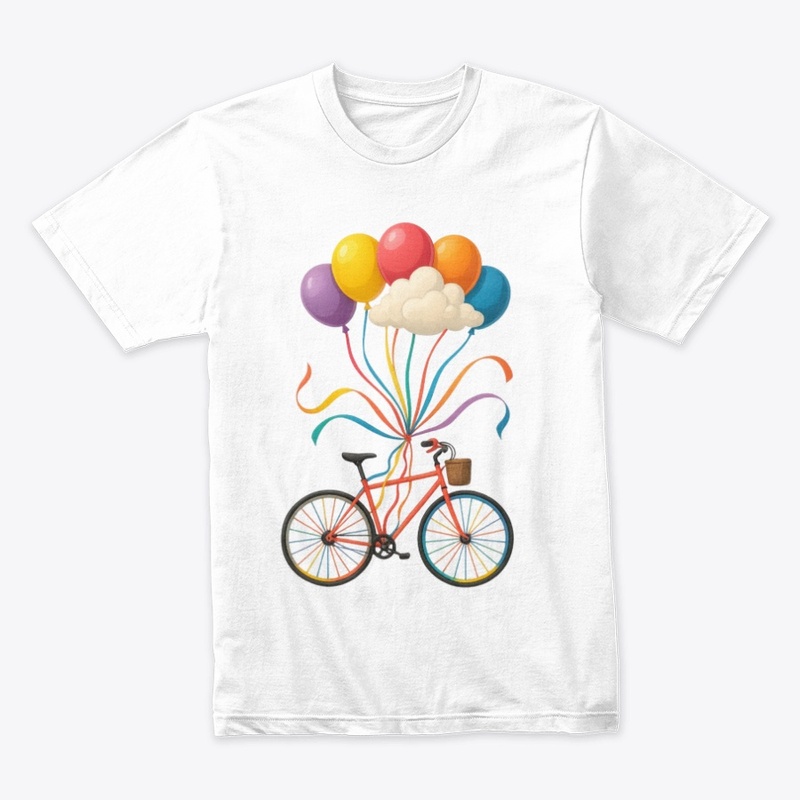 "Up & Away" – Bicycle Balloon Print