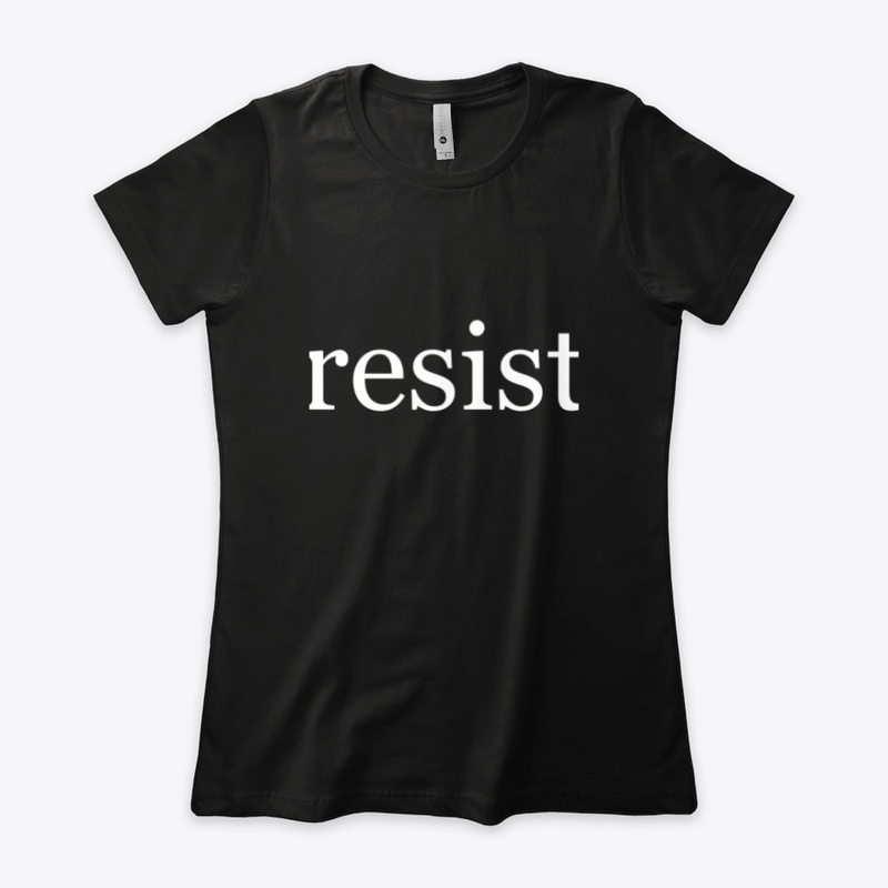 Resist Written in White