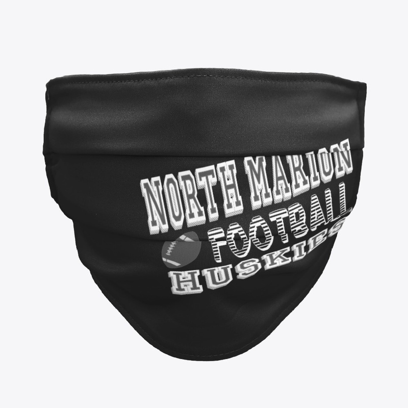 North Marion Huskies Football Black Mask