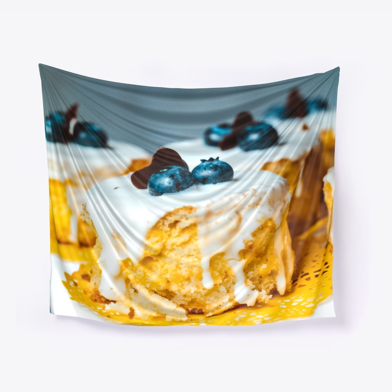 Blueberries dessert tapestry