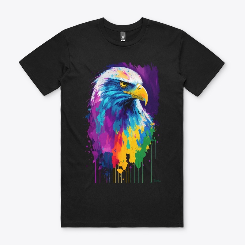 Colorful Vibrant Eagle | Rightward look