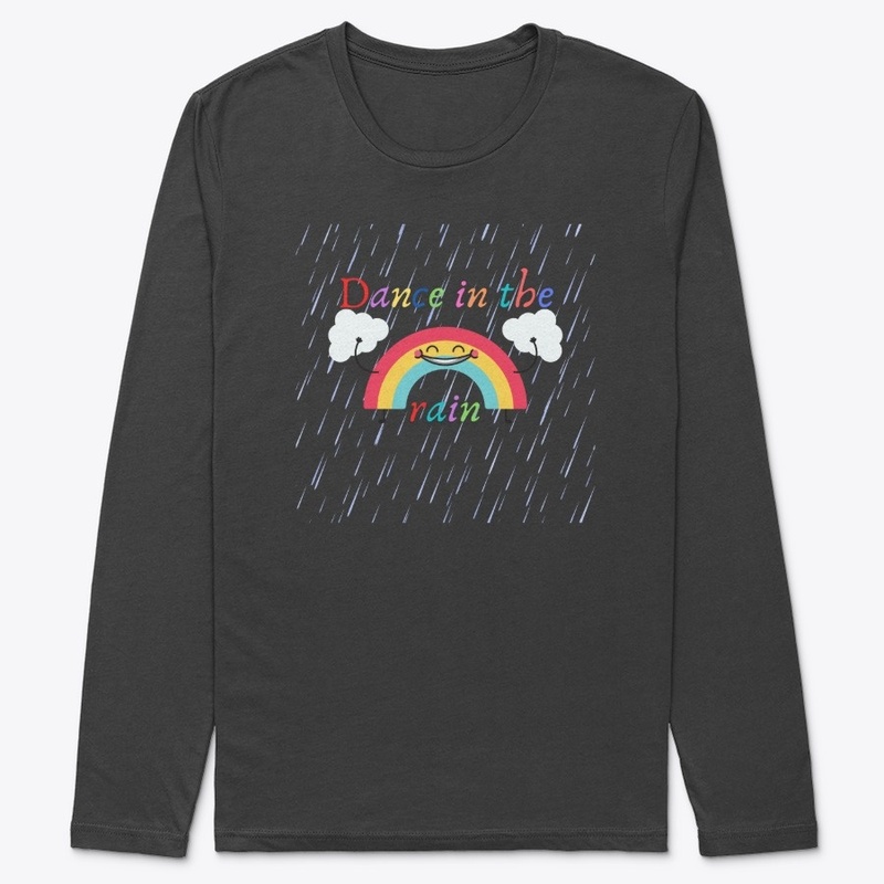 Dance in the rain rainbow design