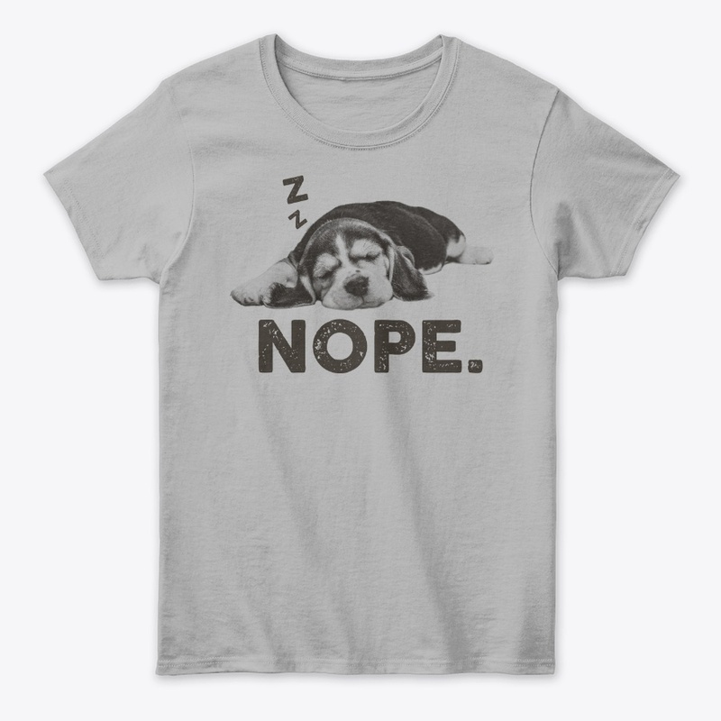 Funny Lazy Nope Beagle Dog Themed Gift