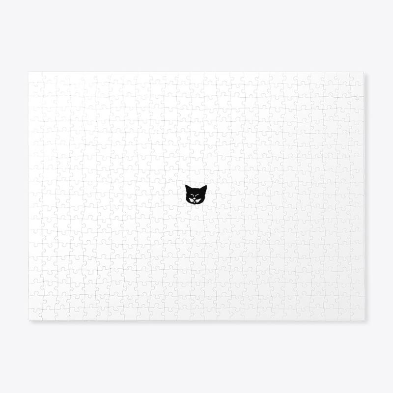 Mustache cat head