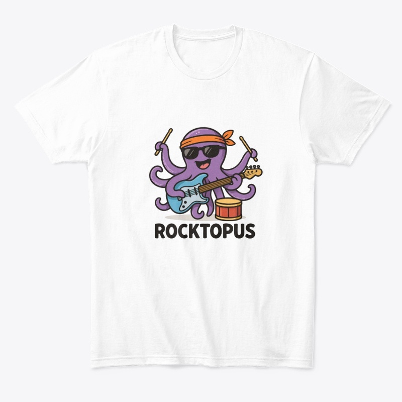 Rocktopus Funny Octopus Character