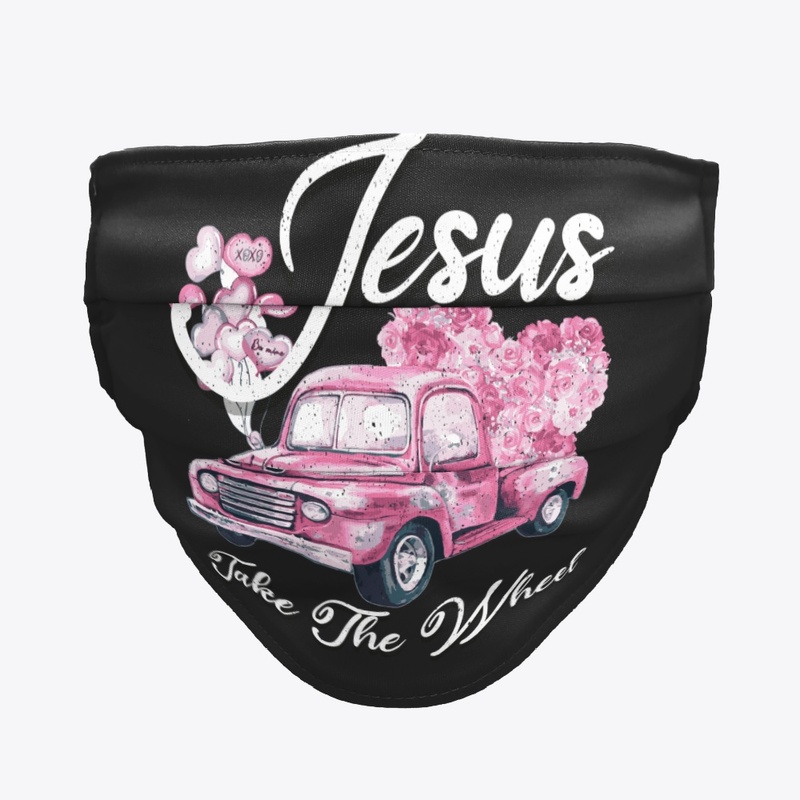 Leopard Floral Pink Car Jesus Take