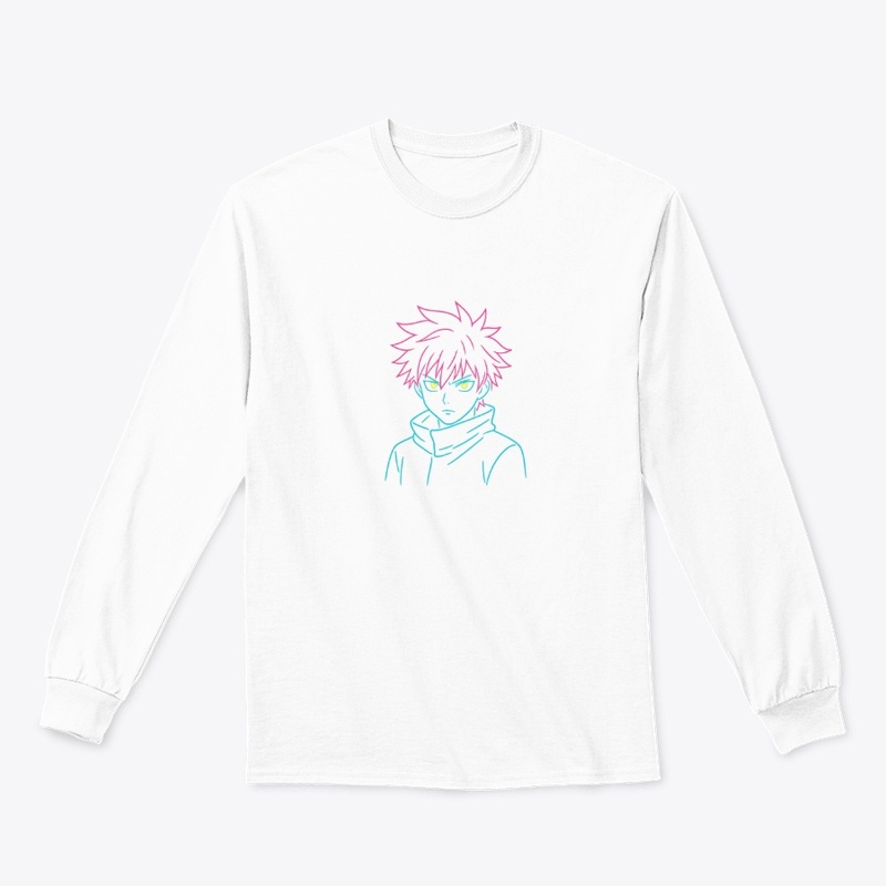 Neon Anime Warrior | Glowing Cyber Aura