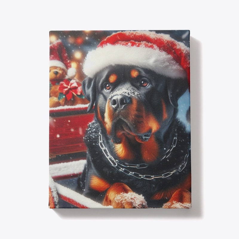 Rottweiler Santa