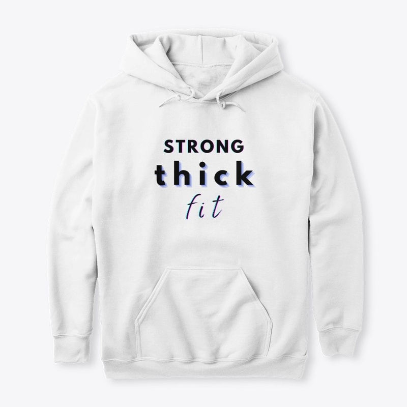 strong, thick, fit (blue shadow)