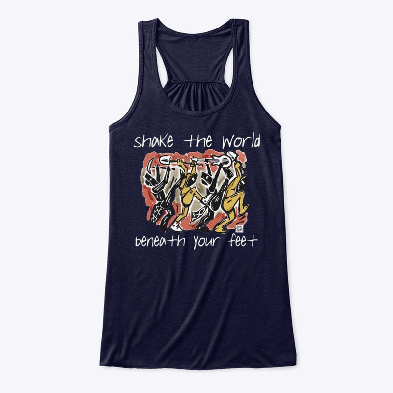 Shake the World dark shirts