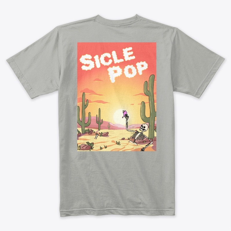 DESERTED Grey T-shirt Siclepop 