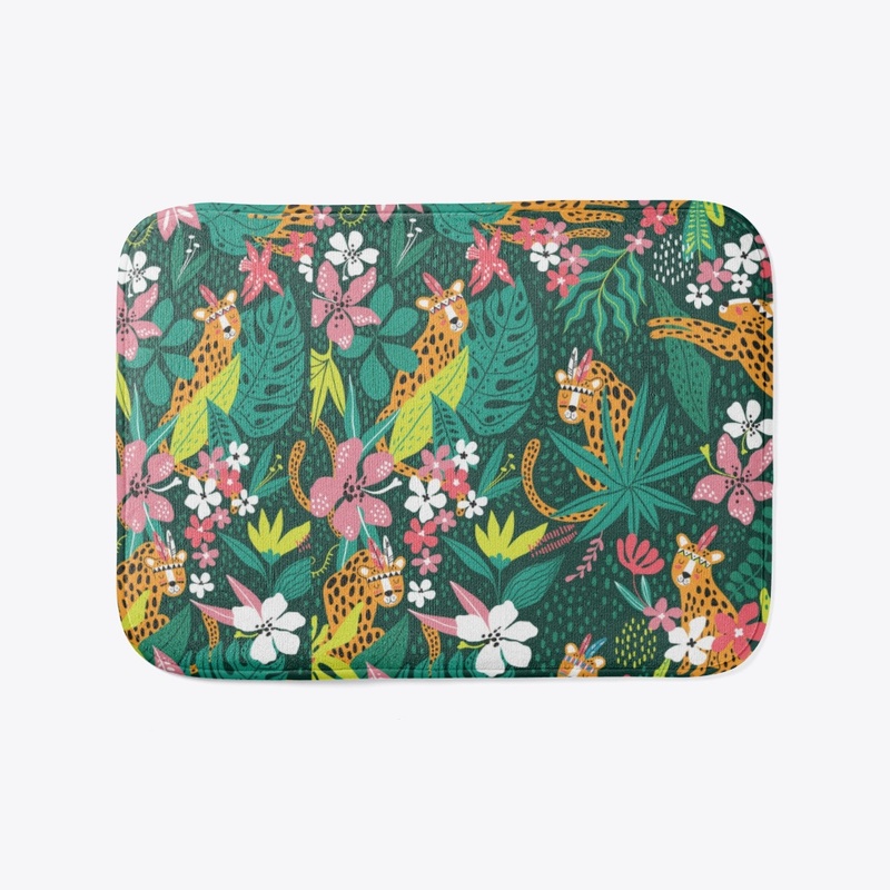 Best Selling Leopard   tropical leaves
