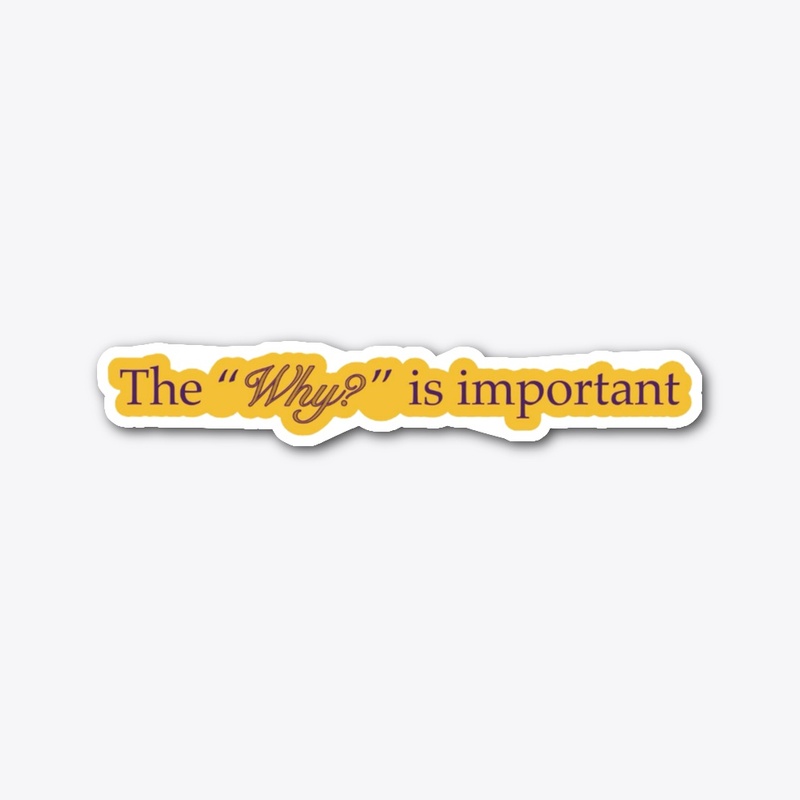 The “Why” Is Important 