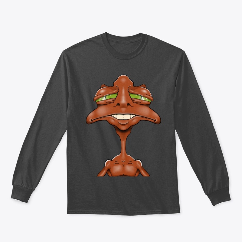 ORANGE SMILING ALIEN