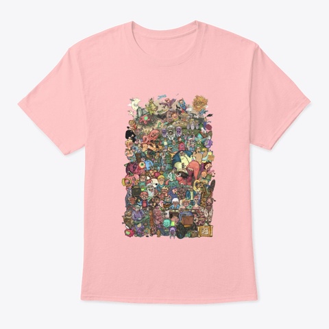 "The Characters" Classic T Shirt!  Pale Pink Camiseta Front