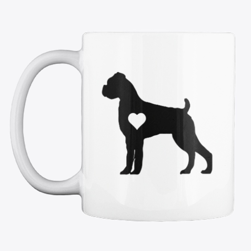 Boxer Heart Dog Mug