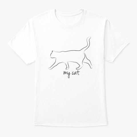My Cat White Kaos Front