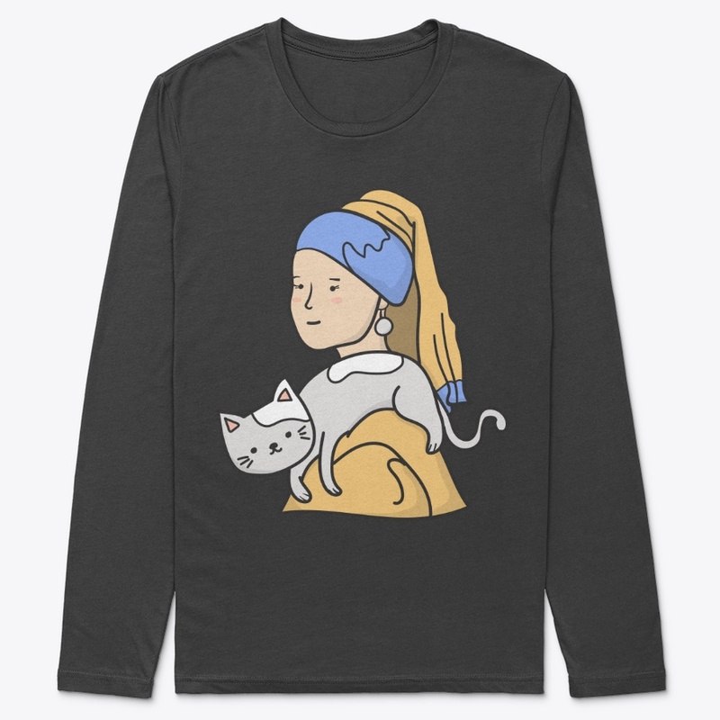 Cat mom, Girl with a pearl earring