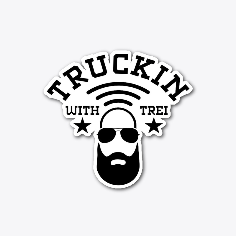 Truckin with Trei Die Cut Sticker 