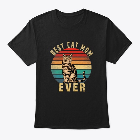 Best Cat Mom Ever 2020 Yst1t Black T-Shirt Front