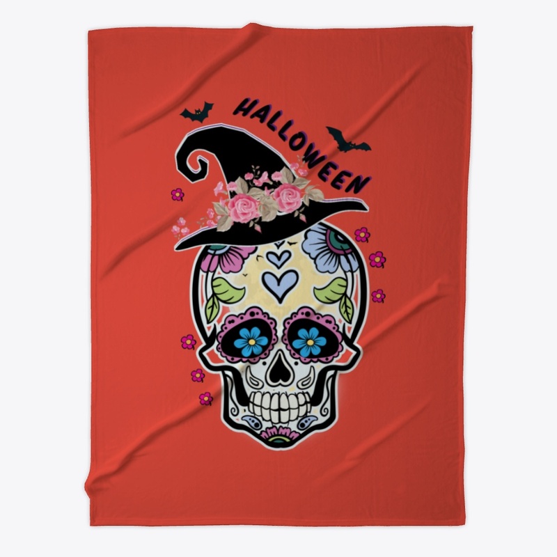 Halloween Flower Skull