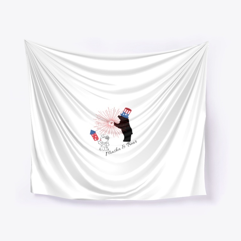 Masha & Bear 4th July Tee