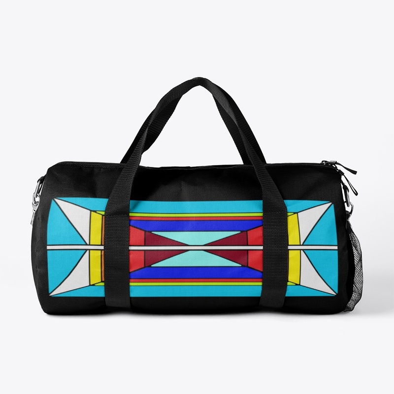 The blue design