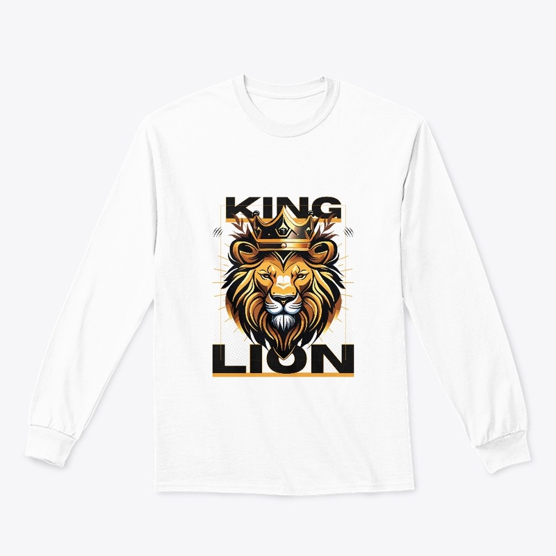 Gold Modern Elegant King Lion T-Shirt