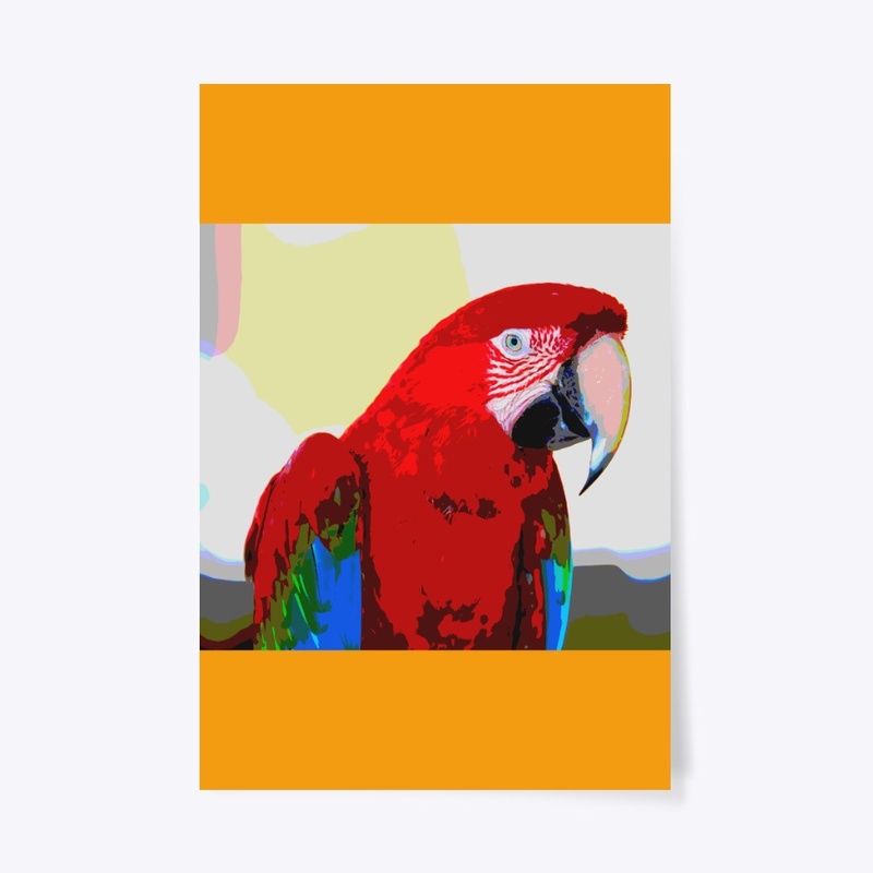 Neon Parrot by Michelle