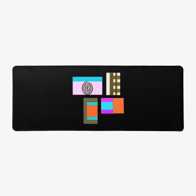 Geometric Colorblock Wood Wall Art MUG