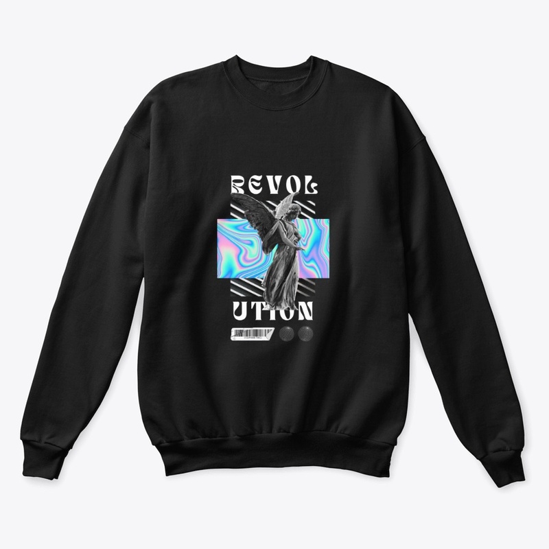 Black Hologram Angel T-Shirt