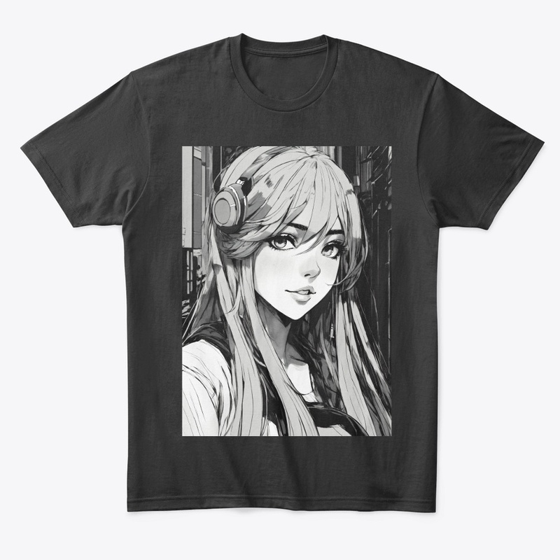 Anime Girl in Monochrome