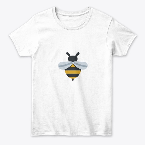 The Little Bee White Maglietta Front