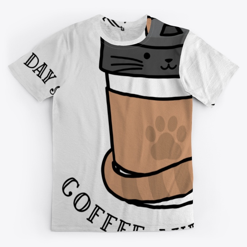 A good day starts with coffee and a cat